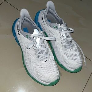 HOKA White, Blue & Green Sneakers
